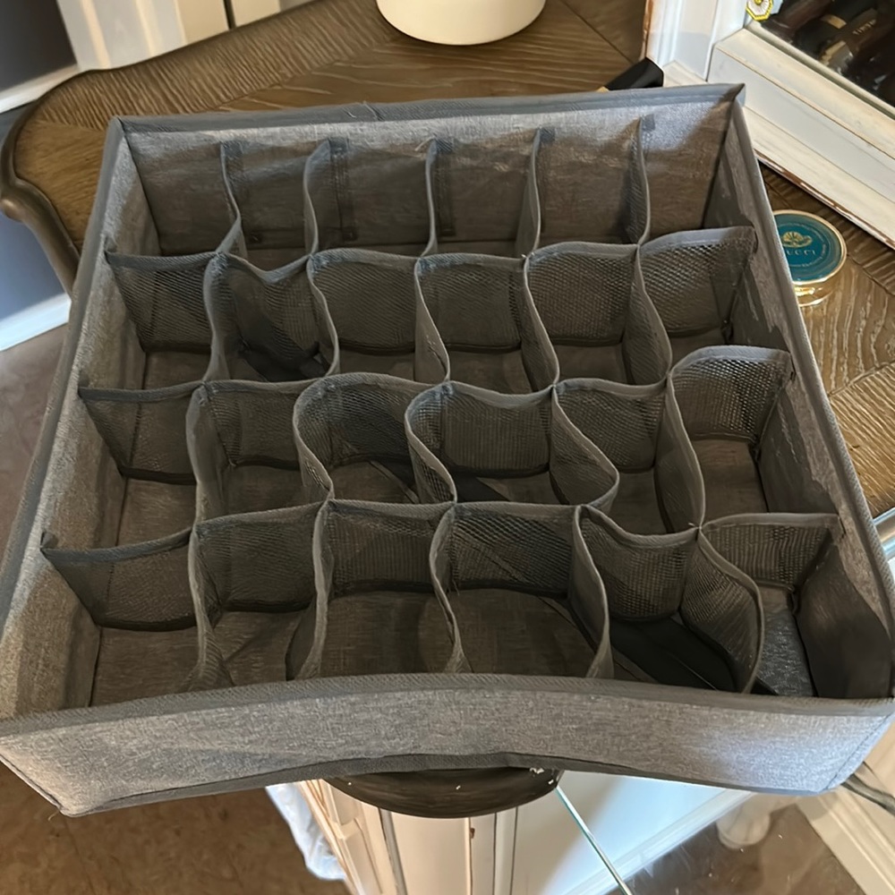 Organisational bin for underwear drawer